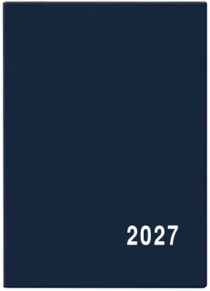 Diář 2027 Měsíční diář - Anežka - PVC - modrá