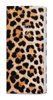 Diář 2027 Měsíční diář - Božka - lamino - Leopard