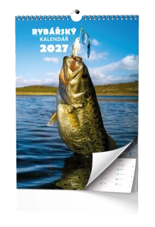Nástěnný kalendář 2027 Nástěnný kalendář - Rybářský kalendář - A3