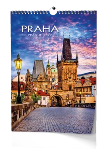 Nástěnný kalendář 2027 Nástěnný kalendář - Praha - A3