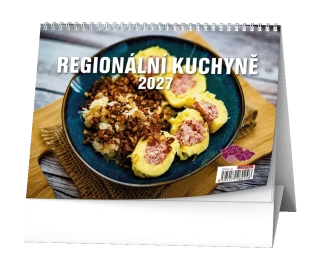 Stolní kalendář 2027 Stolní kalendář - Regionální kuchyně