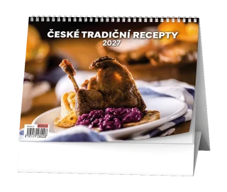 Stolní kalendář 2027 Stolní kalendář - České tradiční recepty