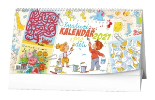 Stolní kalendář 2027 Stolní kalendář - Kreativní kalendář pro děti