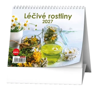 Stolní kalendář 2027 Stolní kalendář - IDEÁL - Léčivé rostliny