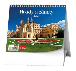 Stolní kalendář 2027 Stolní kalendář - IDEÁL - Hrady a zámky