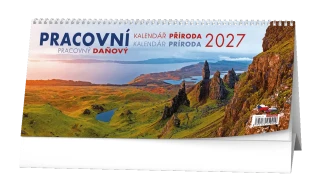 Stolní kalendář 2027 Stolní kalendář - Daňový kalendář - Příroda