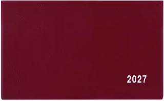 Diář 2027 Týdenní diář - Cyril - PVC - bordó