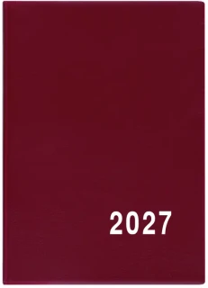Diář 2027 Týdenní diář - Hynek - PVC - bordó
