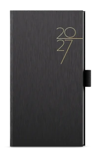 Diář 2027 Týdenní diář - Jakub - ForMen - kapesní - Black