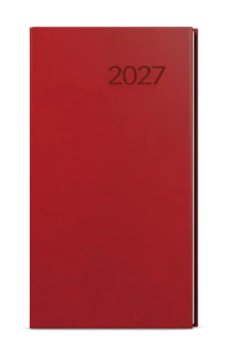 Diář 2027 Týdenní diář - Jakub - Vivella - kapesní - bordó