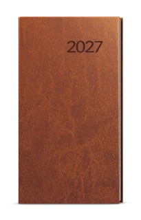 Diář 2027 Týdenní diář - Jakub - Vivella - kapesní - hnědá