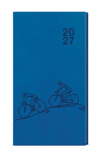 Diář 2027 Týdenní diář - Jakub - Vivella s ražbou - kapesní - jasně modrá - Kolo