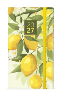 Diář 2027 Týdenní diář - Jakub - Lamino - kapesní - Citron