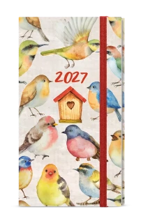 Diář 2027 Týdenní diář - Jakub - Lamino - kapesní - Ptáčci