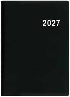 Diář 2027 Týdenní diář - Ladislav - PVC - černá