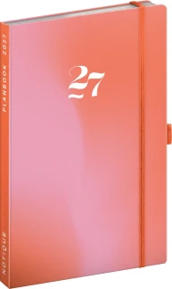 NOTIQUE Planbook diář/notes Korál 2027, 13 x 21 cm
