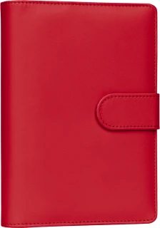 NOTIQUE Refill – Týdenní kroužkový diář s vyměnitelnými listy 2027, sytě červený, 12,5 x 19 cm