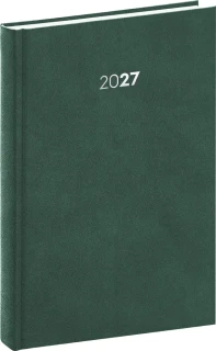 NOTIQUE Denní diář Balakon 2027, zelený, 15 x 21 cm