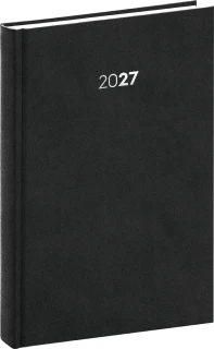 NOTIQUE Denní diář Balakon 2027, černý, 15 x 21 cm