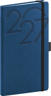 NOTIQUE Kapesní diář Ajax 2027, modrý, 9 x 15,5 cm