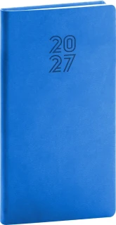 NOTIQUE Kapesní diář Aprint 2027, modrý, 9 x 15,5 cm