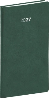 NOTIQUE Kapesní diář Balakon 2027, zelený, 9 x 15,5 cm
