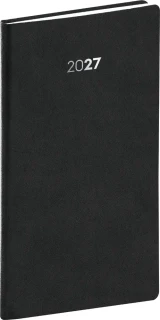 NOTIQUE Kapesní diář Balakon 2027, černý, 9 x 15,5 cm