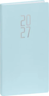 NOTIQUE Kapesní diář Ponza 2027, světle modrý, 9 x 15,5 cm
