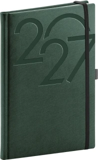 NOTIQUE Týdenní diář Ajax 2027, zelený, 15 x 21 cm