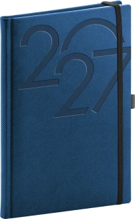 NOTIQUE Týdenní diář Ajax 2027, modrý, 15 x 21 cm