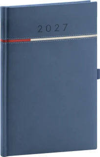 NOTIQUE Týdenní diář Tomy 2027, modro-červený, 15 x 21 cm