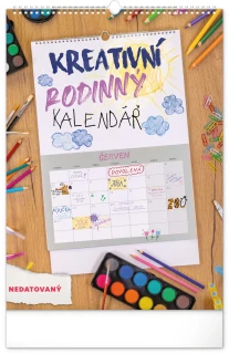 NOTIQUE Kreativní rodinný kalendář, nedatovaný, 33 x 46 cm