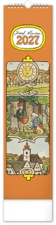 NOTIQUE Nástěnný kalendář Josef Lada 2027, 12 x 48 cm