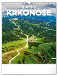 NOTIQUE Nástěnný kalendář Krkonoše 2027, 30 x 34 cm