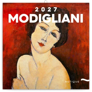 NOTIQUE Poznámkový kalendář Amedeo Modigliani 2027, 30 x 30 cm