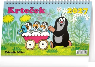 NOTIQUE Stolní kalendář Krteček 2027, 23,1 x 14,5 cm