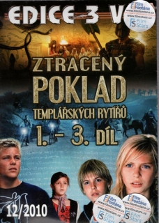 Ztracený poklad templářských rytířů 1.- 3. díl 3DVD 3v1